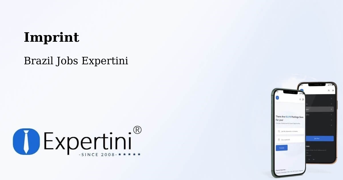 Imprint – Alfredo Marcondes - Brazil Jobs Expertini